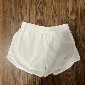 Womens brand new Nike white athletic shorts, never worn, size small, white